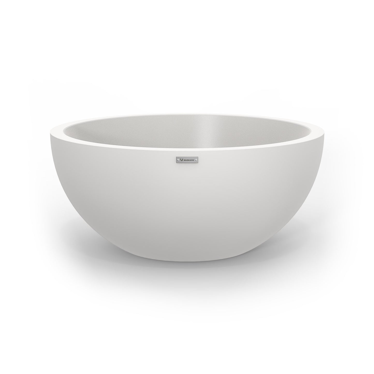 A white Modscene planter bowl. NZ made.