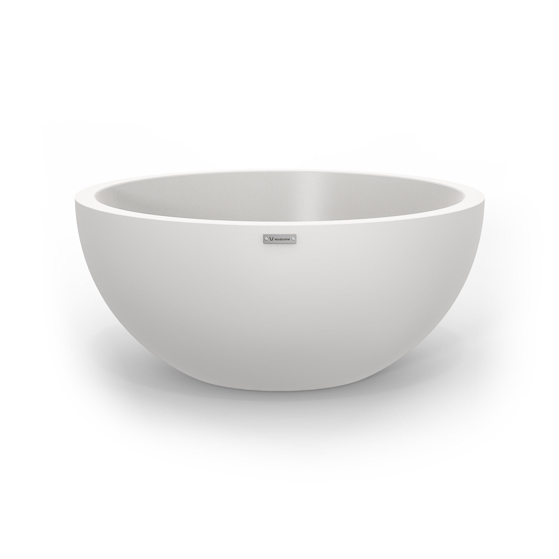 A white Modscene planter bowl. NZ made.