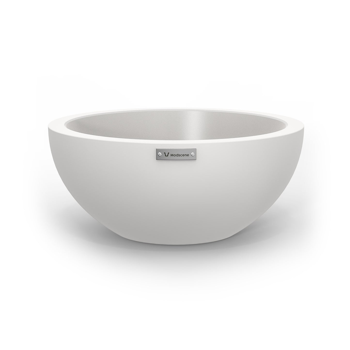 A small Modscene planter bowl in white. NZ made.
