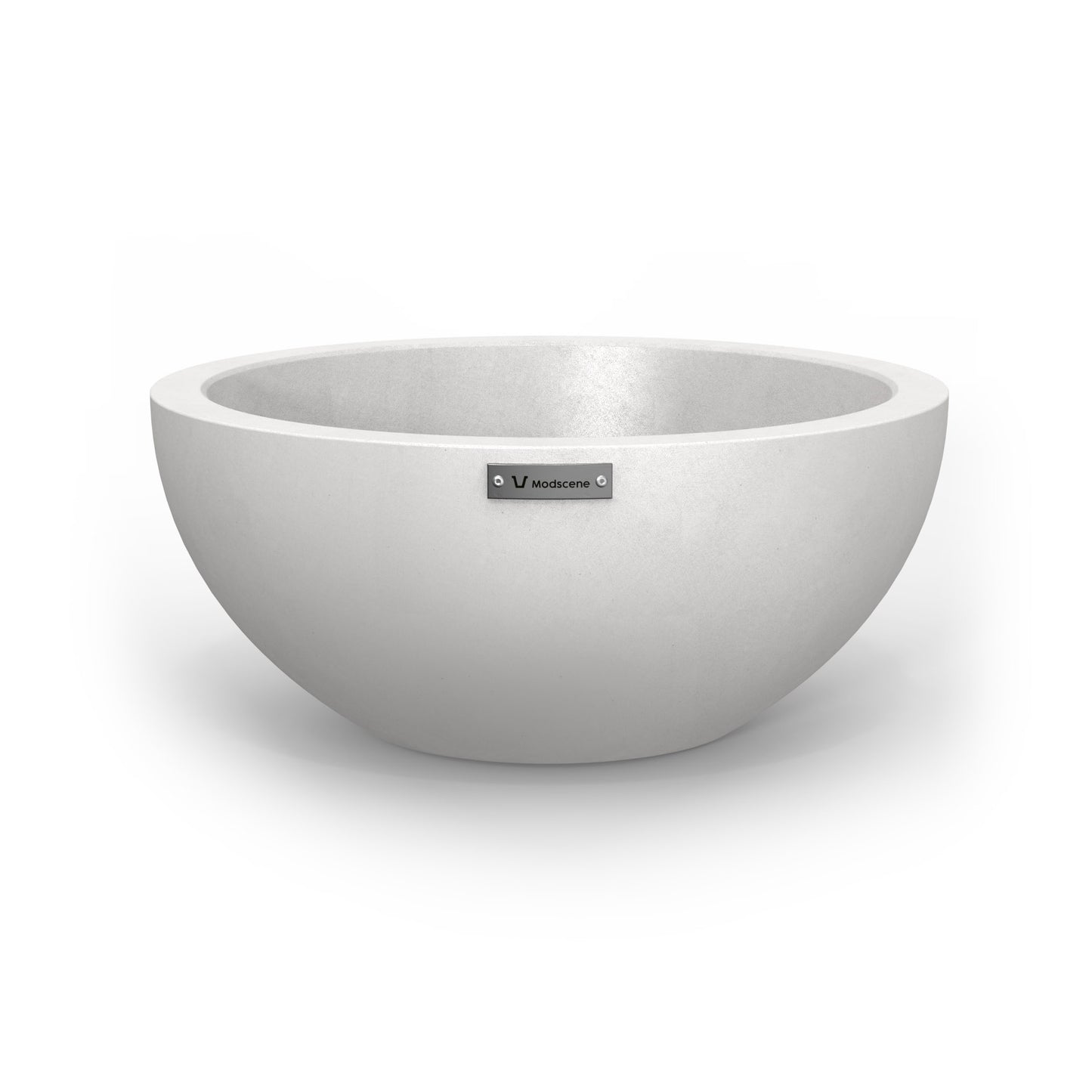 A small Modscene planter bowl in white. NZ made.