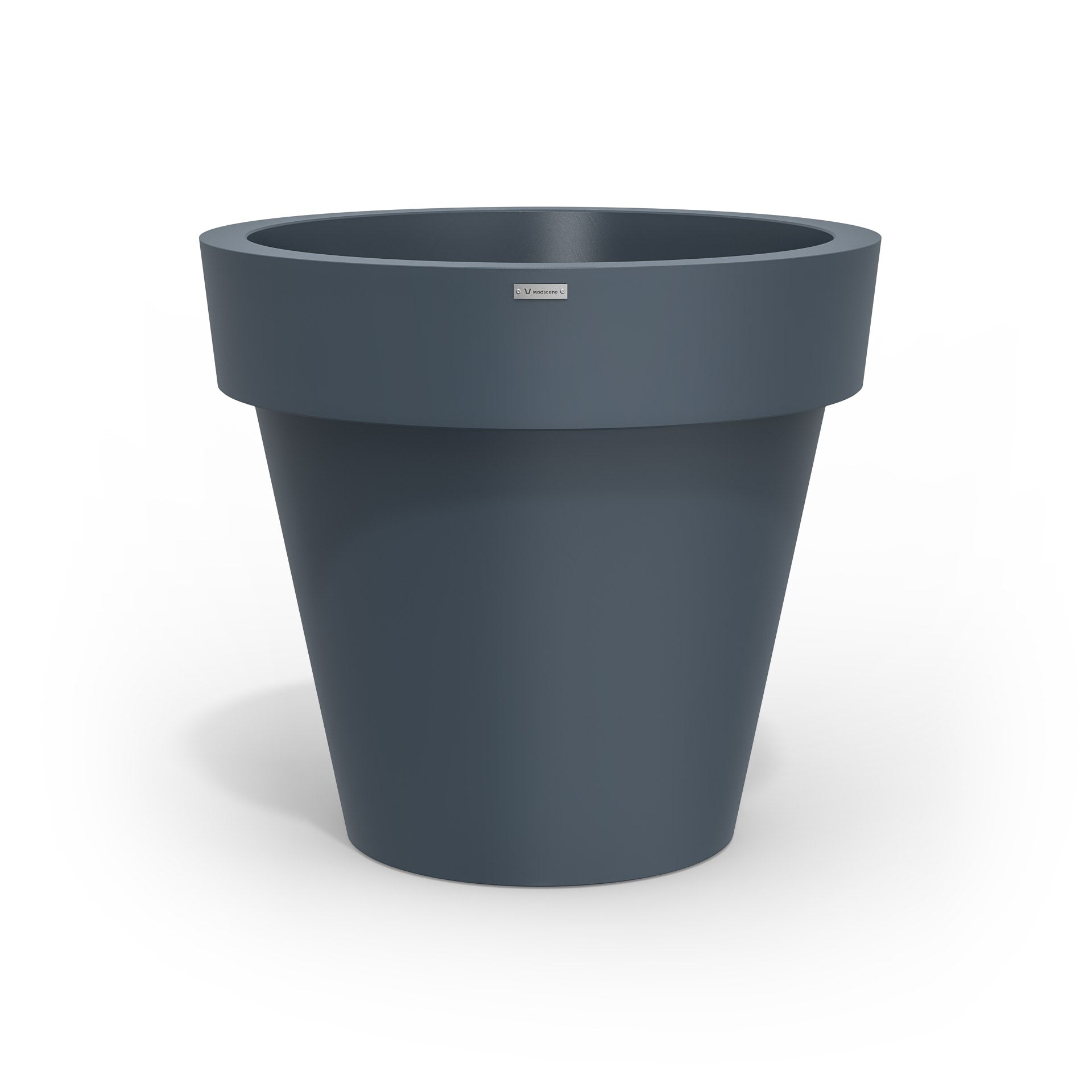 Large Modscene planter pot in a dark grey colour. Made in NZ.