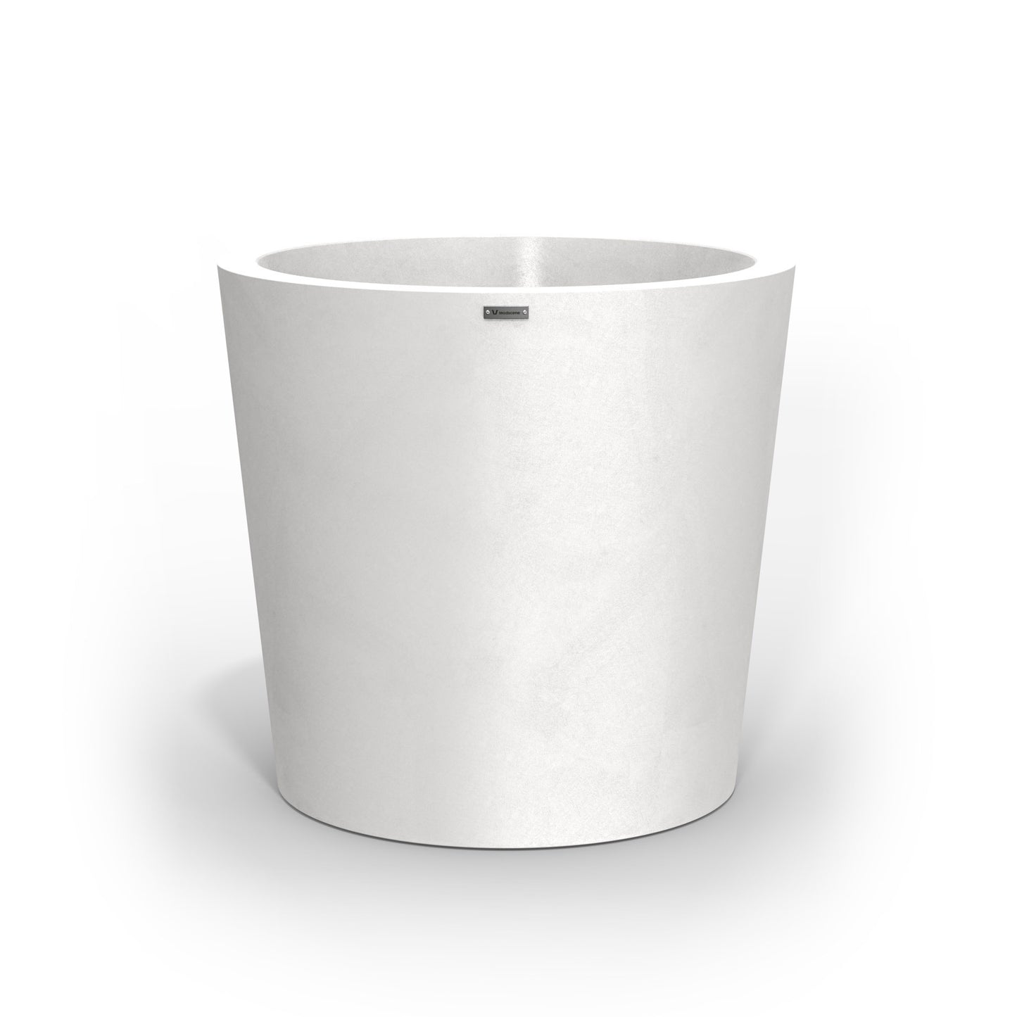 A large Modscene pot planter in matte white. NZ made.