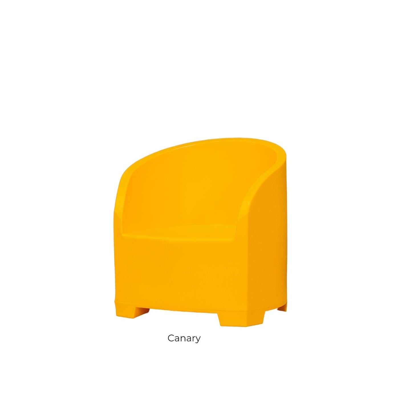 Yellow outdoor chair by Modscene, New Zealand.