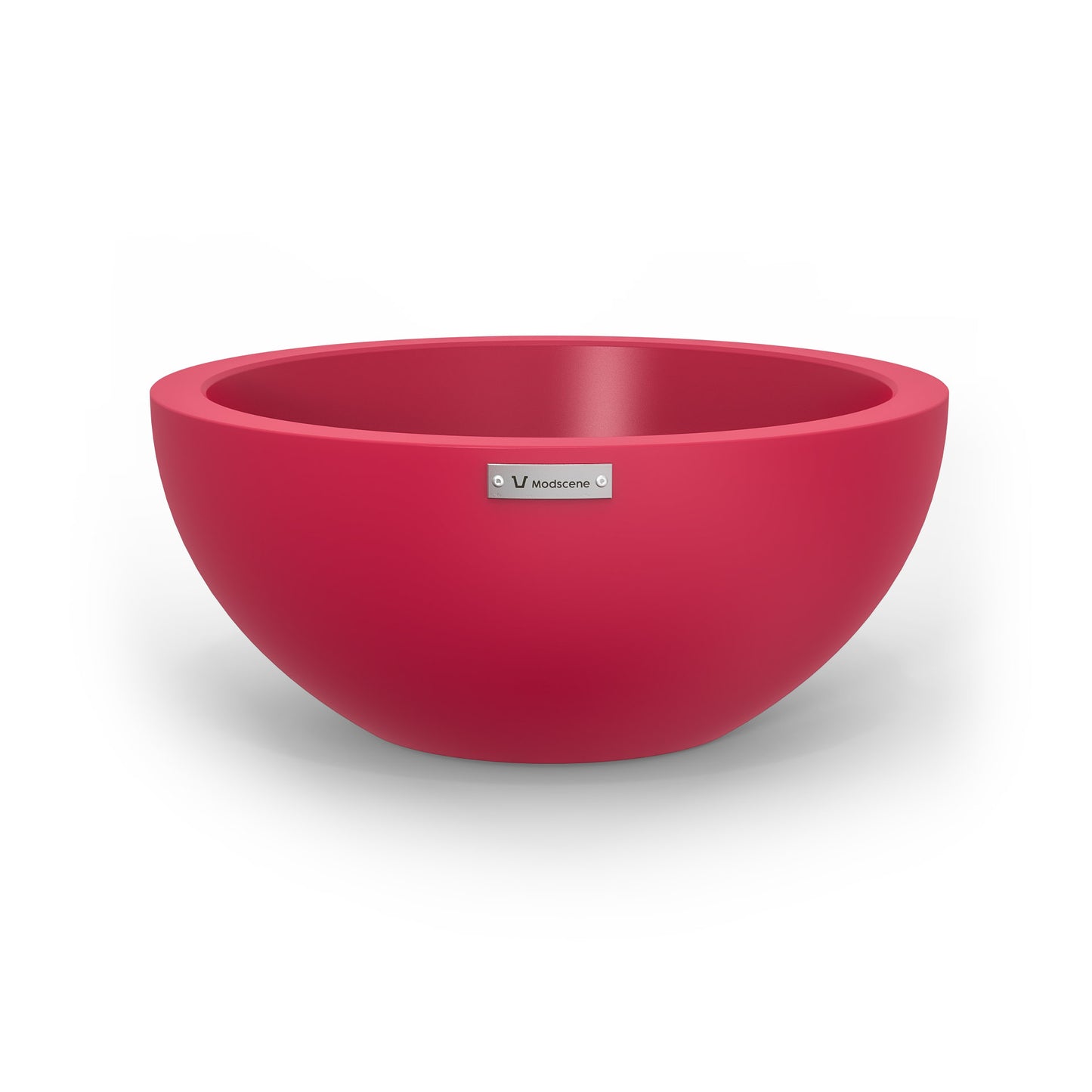 A small Modscene planter bowl in pink. NZ made.