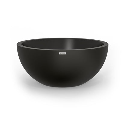 A large Modscene planter bowl in black. New Zealand  made.