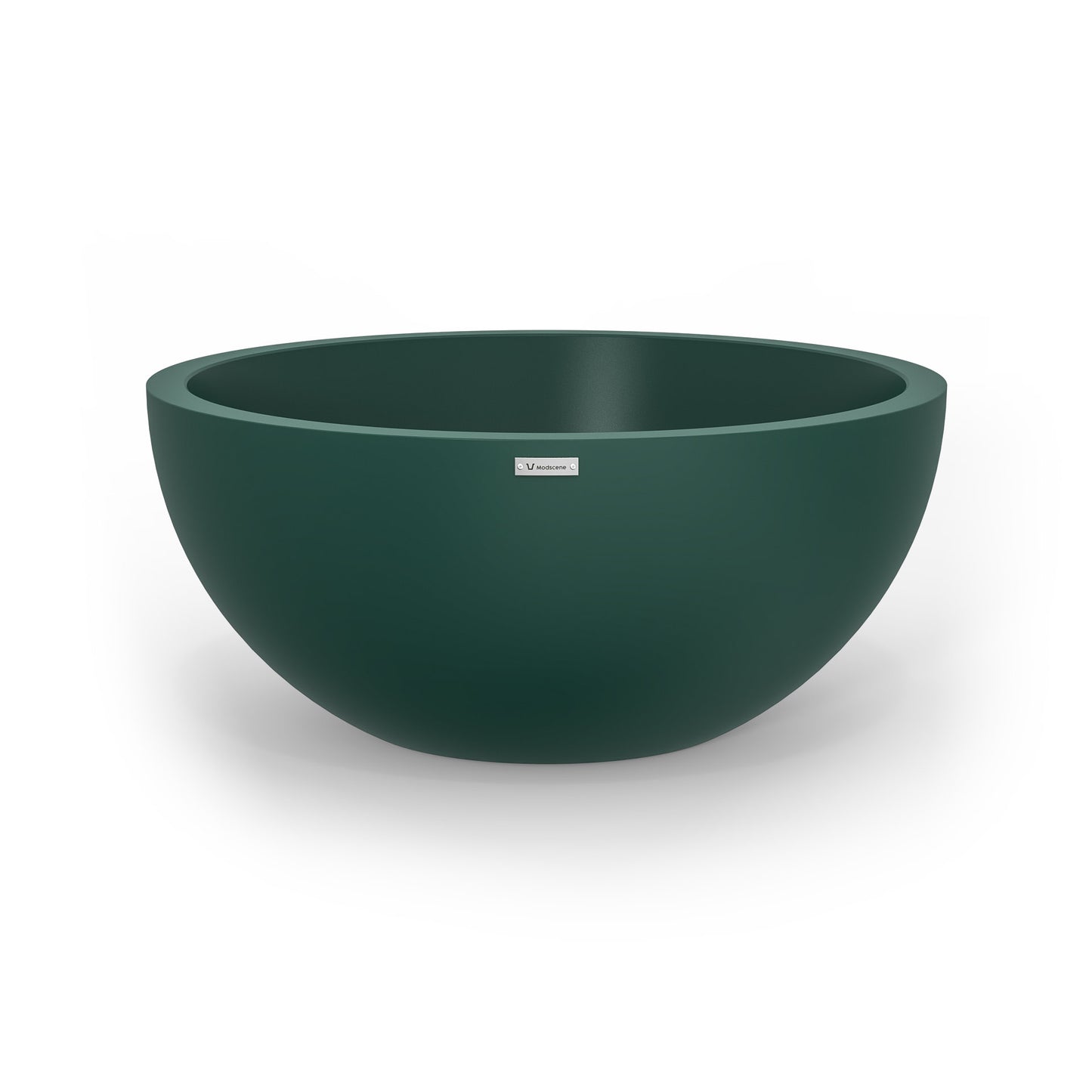 A large Modscene planter bowl in emerald green. NZ made.