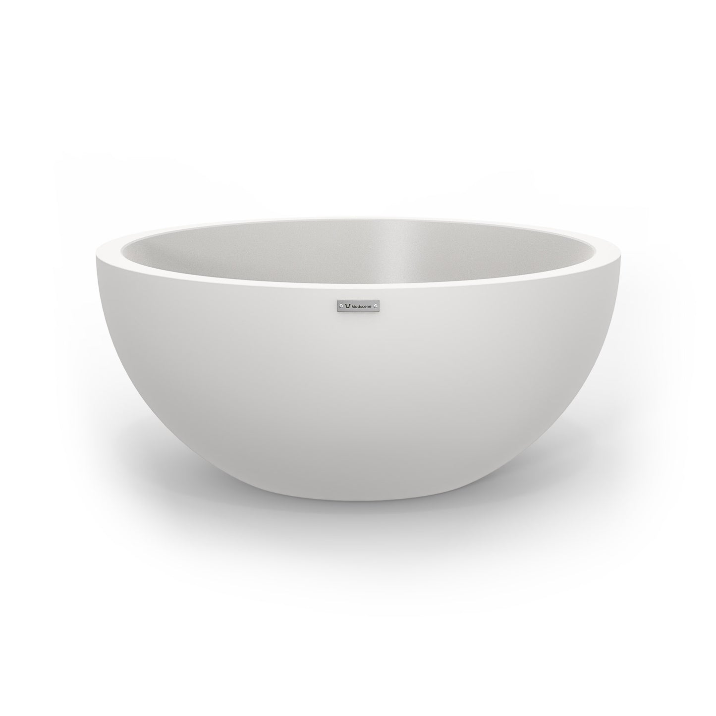 A white Modscene planter bowl. NZ made.