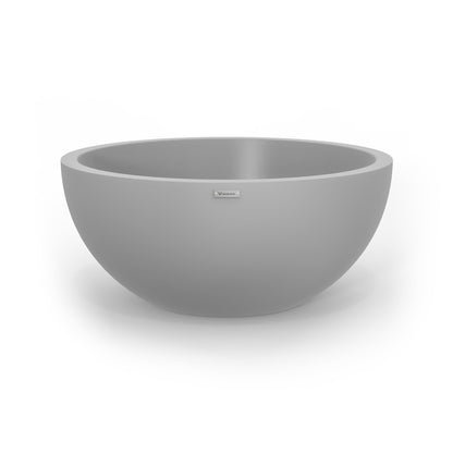 A light grey Modscene planter bowl.