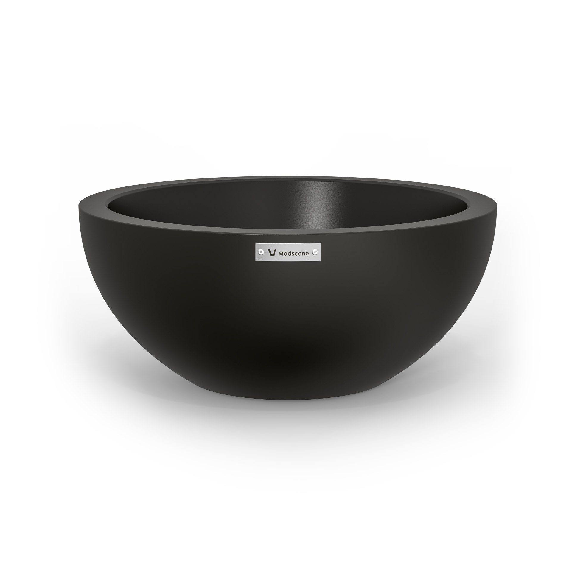 A small Modscene planter bowl in black. NZ made.