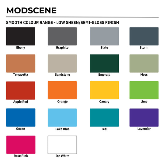 Modscene Colour Samples