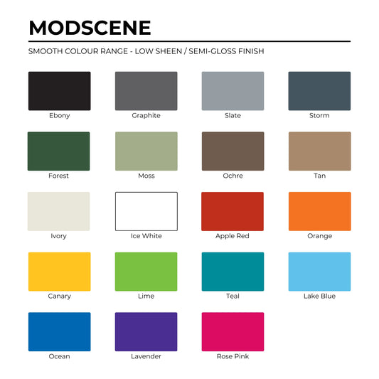 Modscene Colour Samples