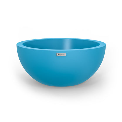 A medium Modscene planter bowl in blue. NZ made.