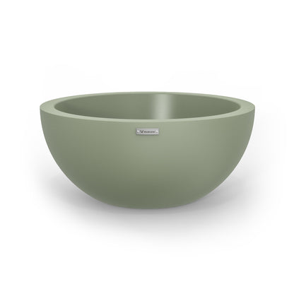 A medium Modscene planter bowl in pastel green.