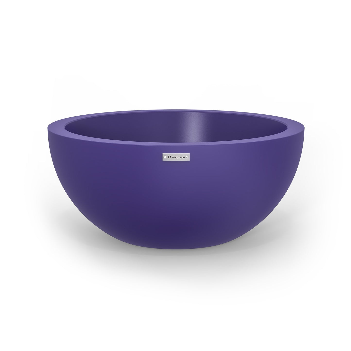 A medium Modscene planter bowl in purple. NZ made.