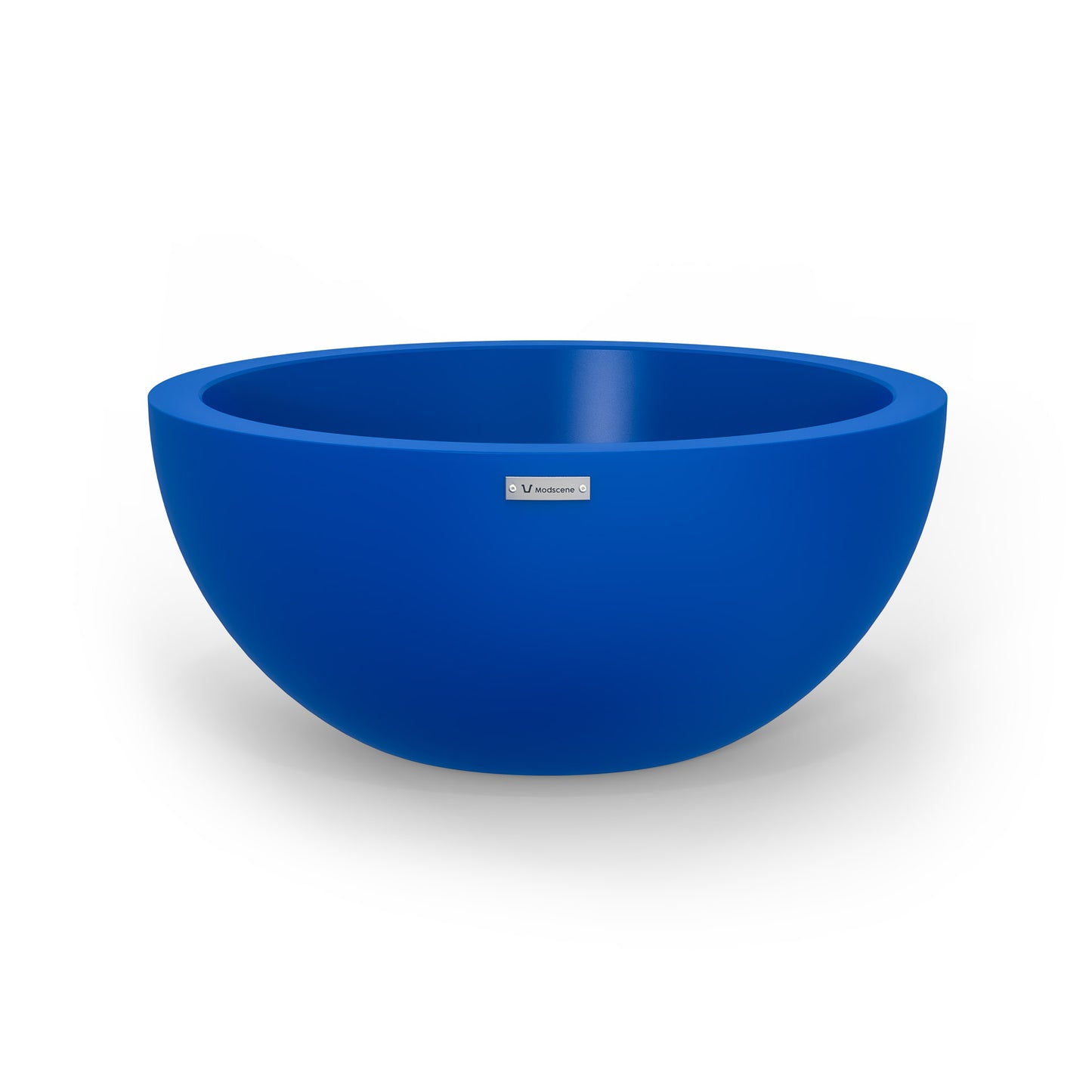 A medium Modscene planter bowl in dark blue. NZ made.