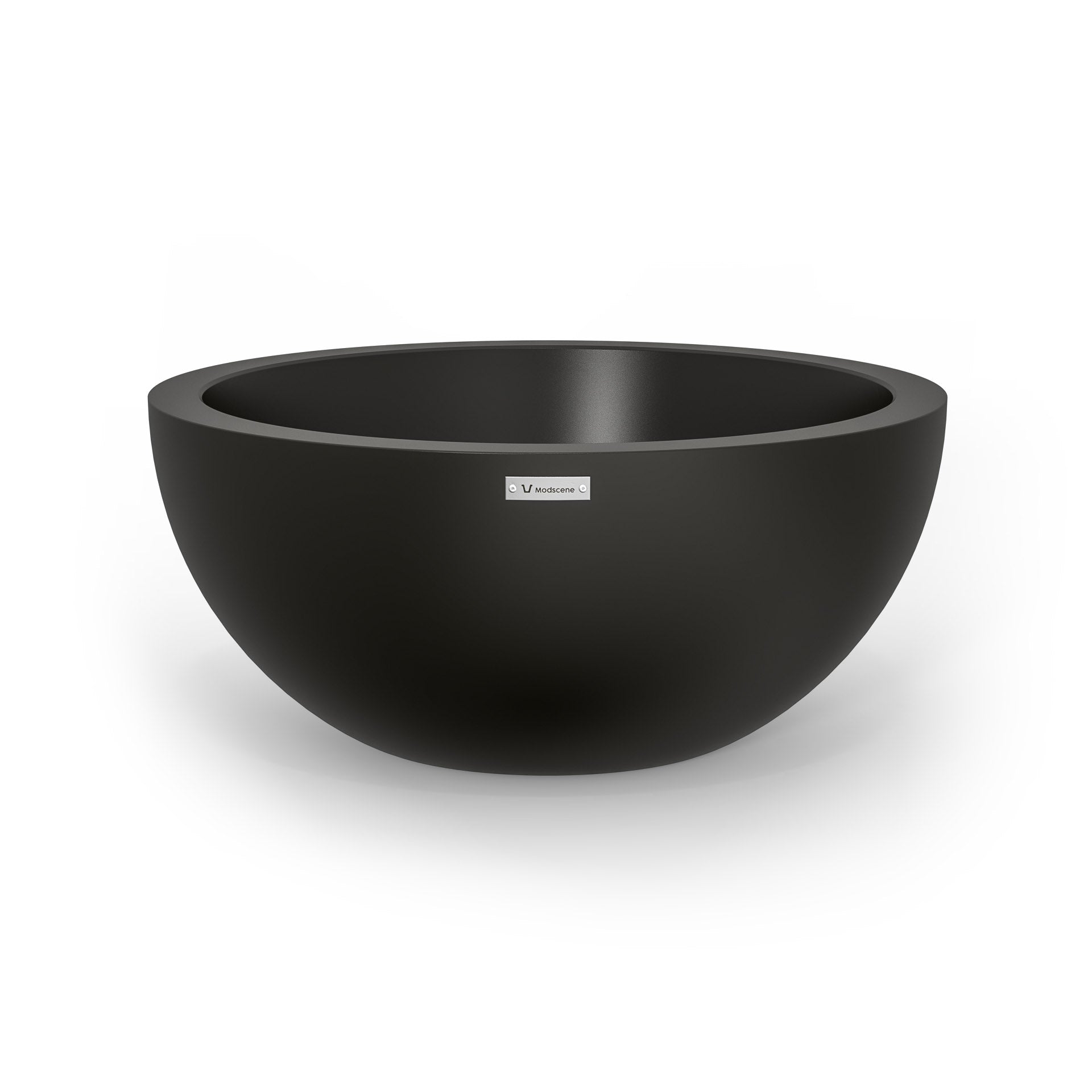 A medium Modscene planter bowl in black. NZ made.