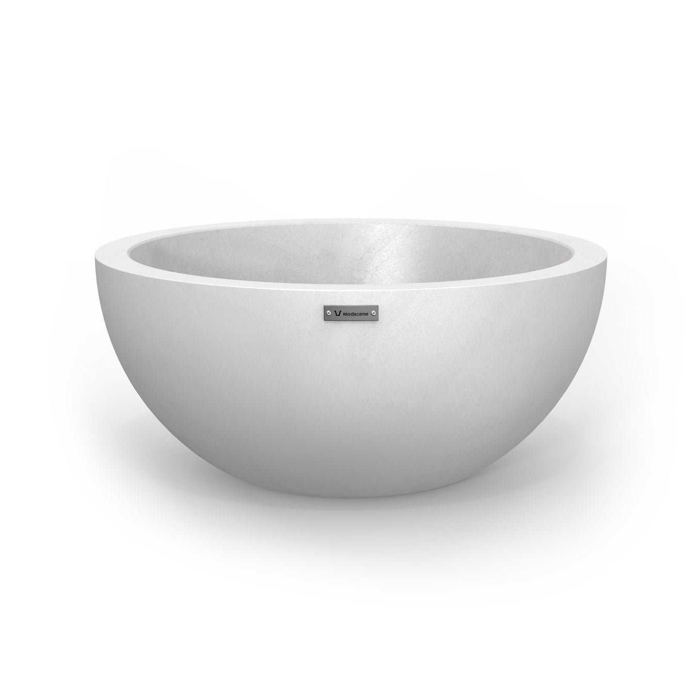 A medium Modscene planter bowl in white. NZ made.