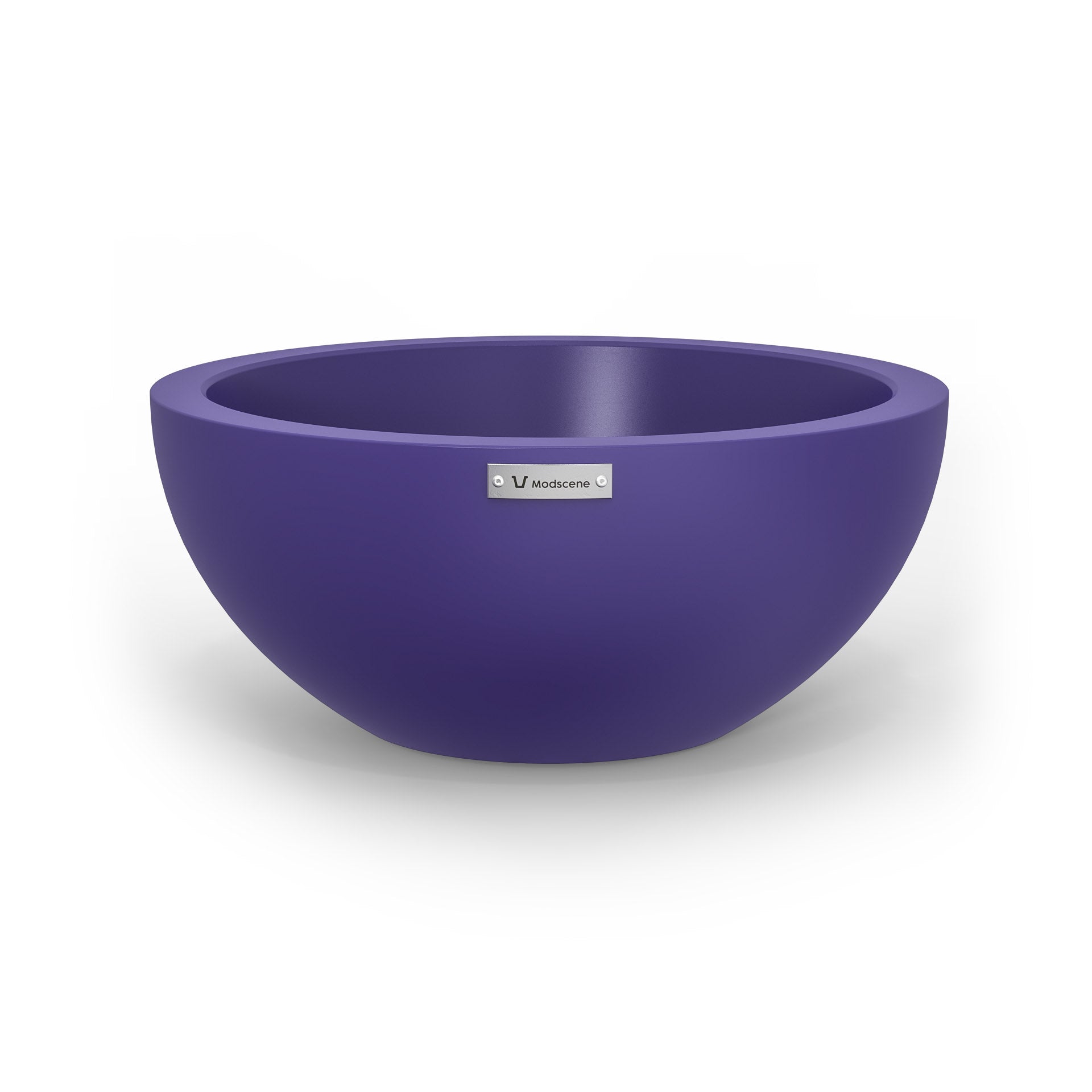 A small Modscene planter bowl in purple. NZ made.