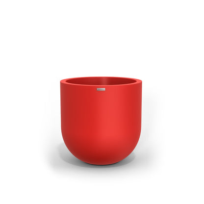 A large modern style planter by Modscene in red. New Zealand made plant pots.