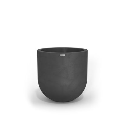 A large modern style planter by Modscene in a dark grey colour. NZ made plant pots.