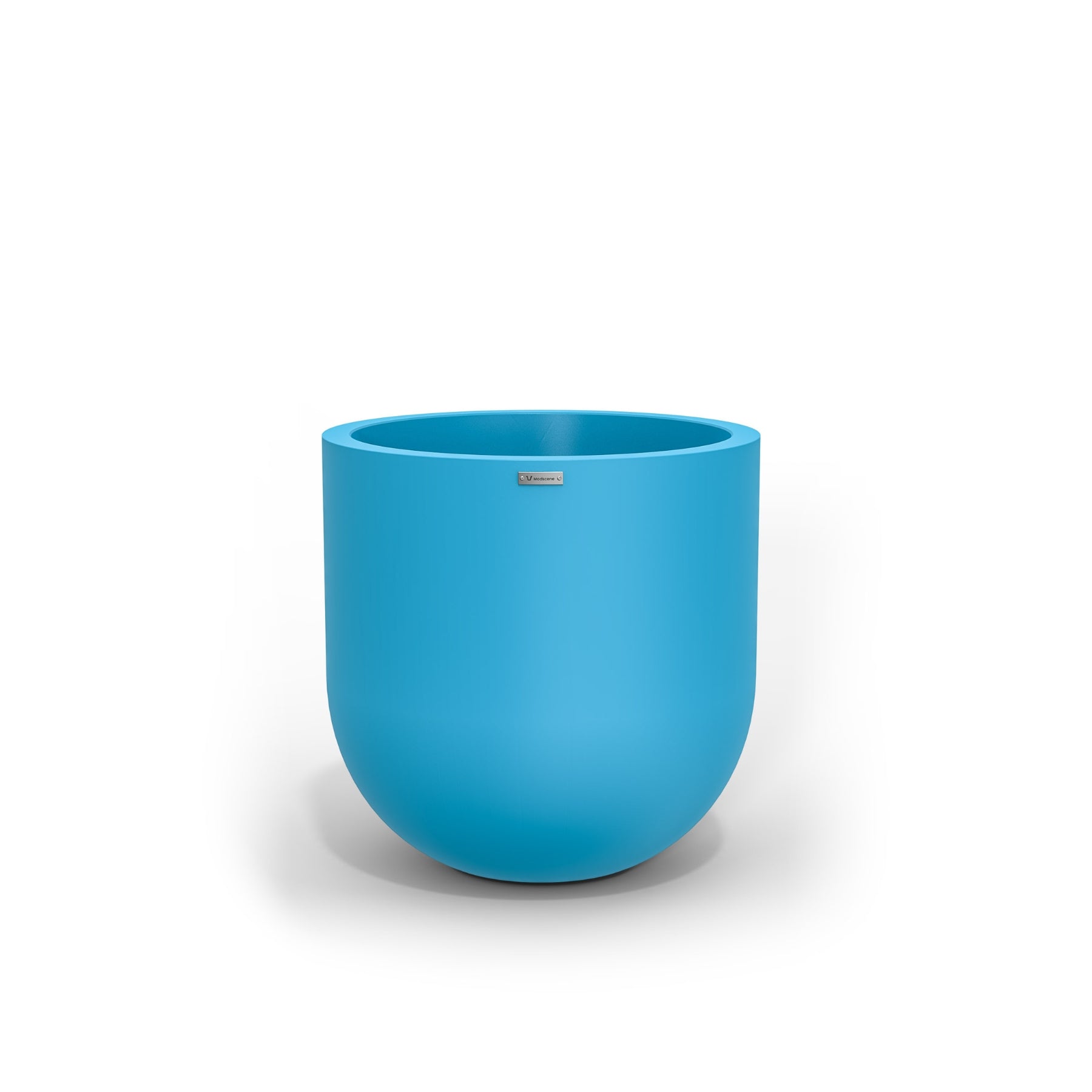 A large modern style planter by Modscene in a light blue colour. NZ made plant pots.