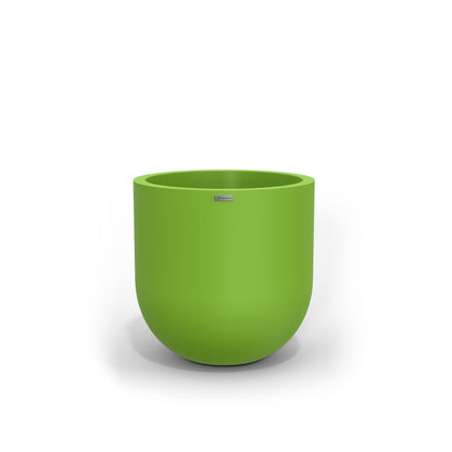 A modern style planter by Modscene in green. NZ made plant pots.