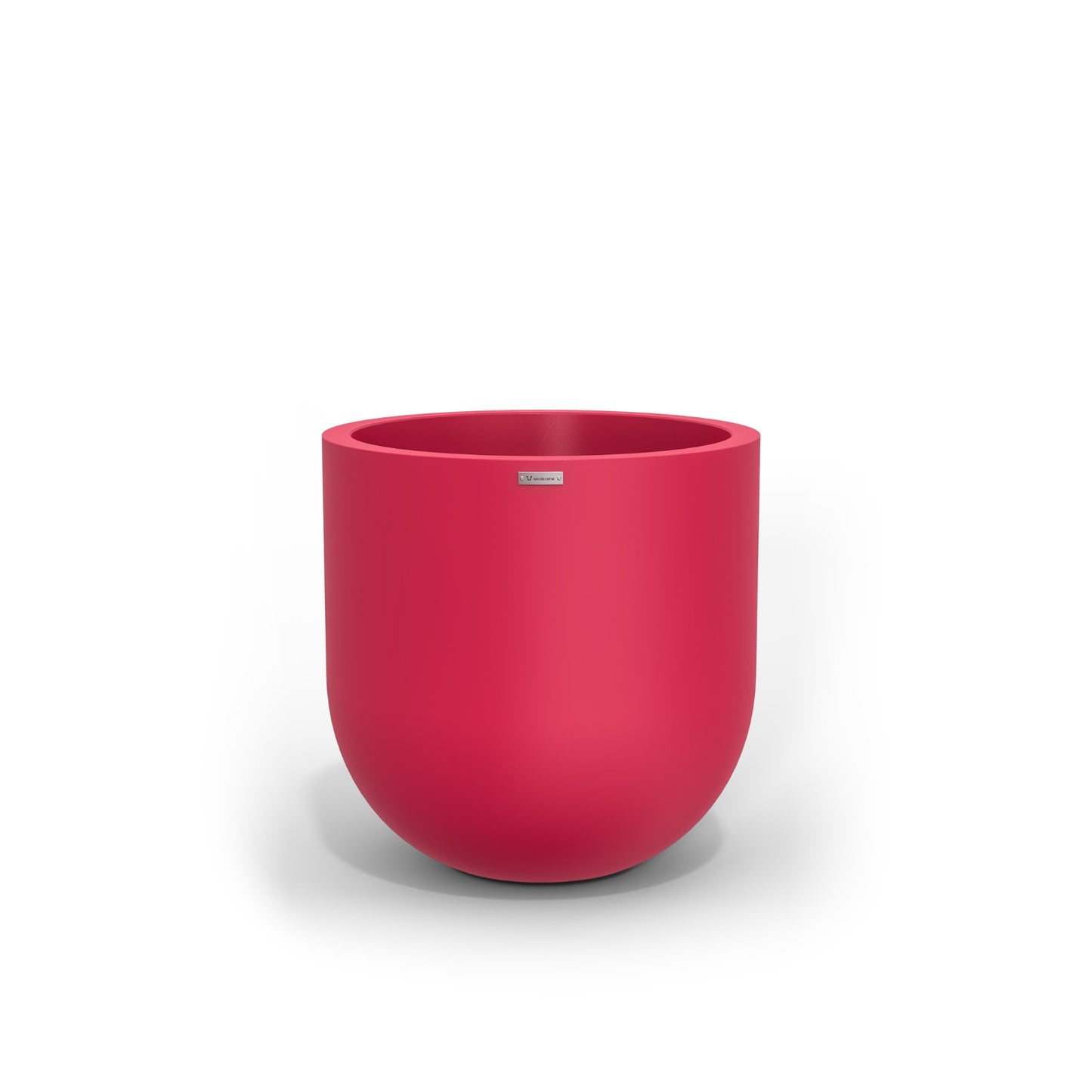 A modern style planter by Modscene in a pink colour. NZ made plant pots.