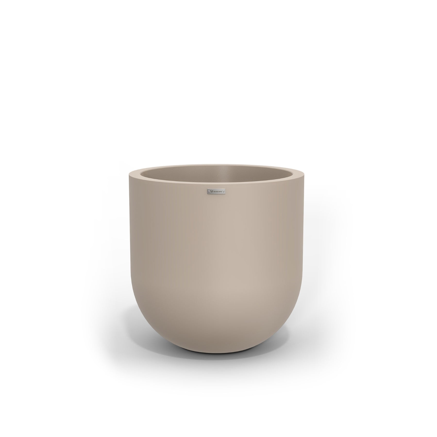 A large modern planter in a Sand colour. New Zealand made plant pots.