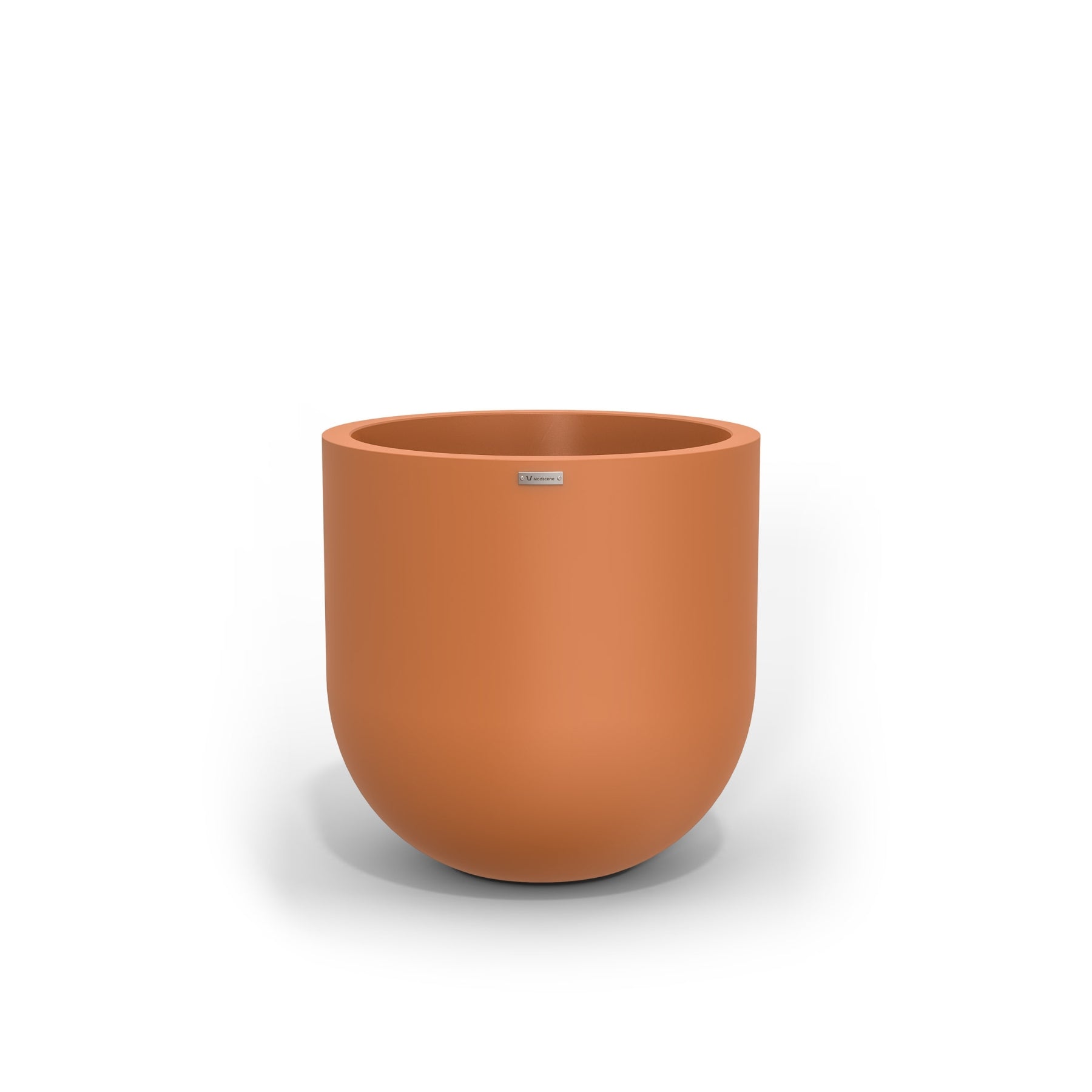 A large modern planter in a Terracotta colour. New Zealand made plant pots.