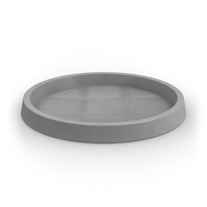 A light grey saucer for Modscene planters pots.