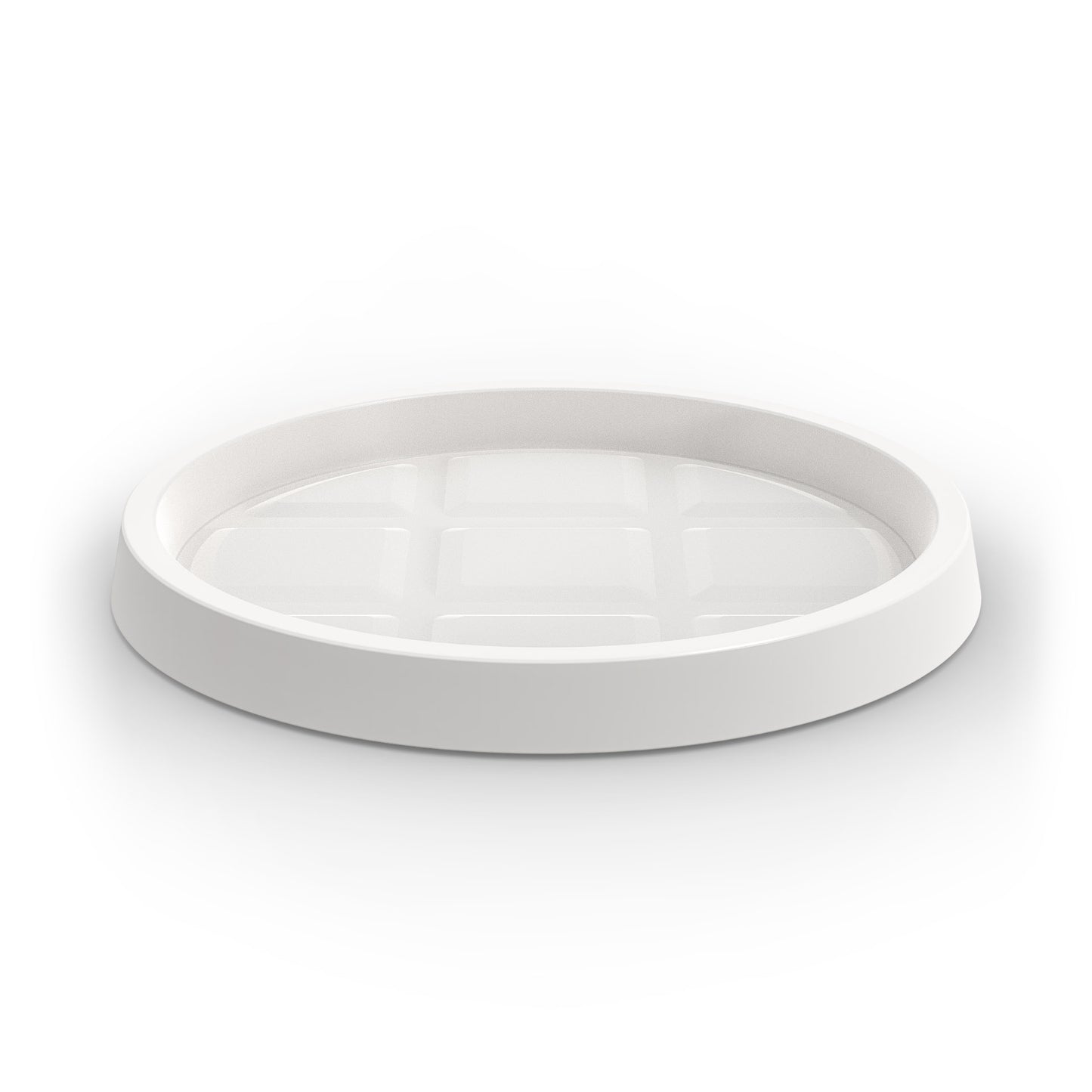 A white saucer for Modscene planters pots. New Zealand made.