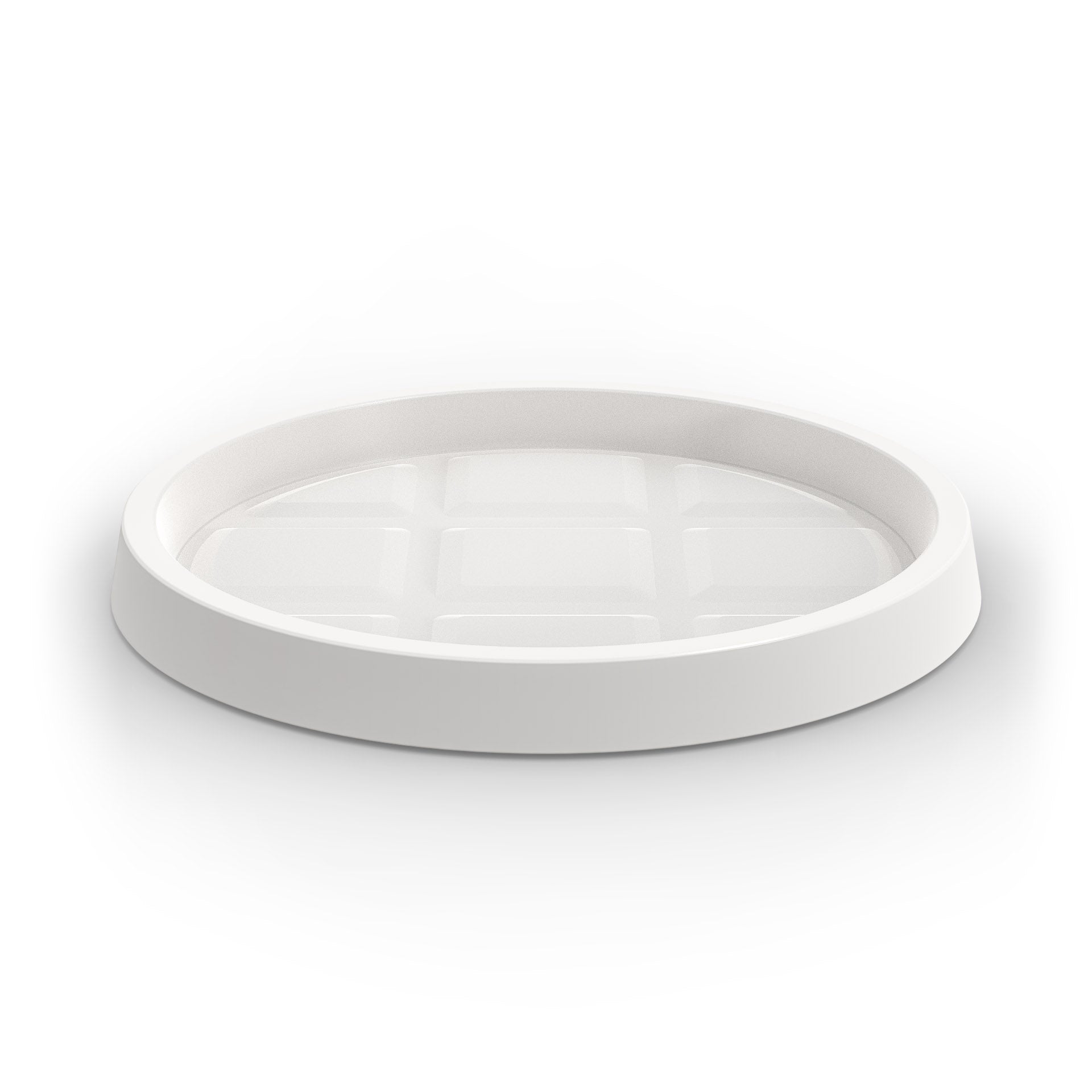 A white saucer for Modscene planters pots. New Zealand made.