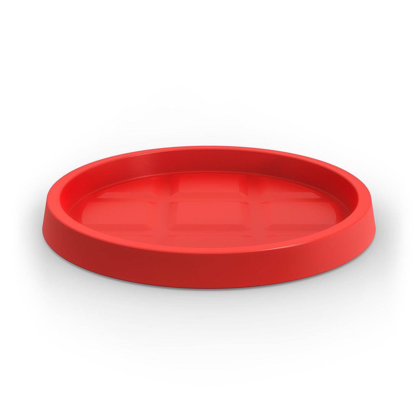 A large saucer for Modscene planters in red. NZ made.