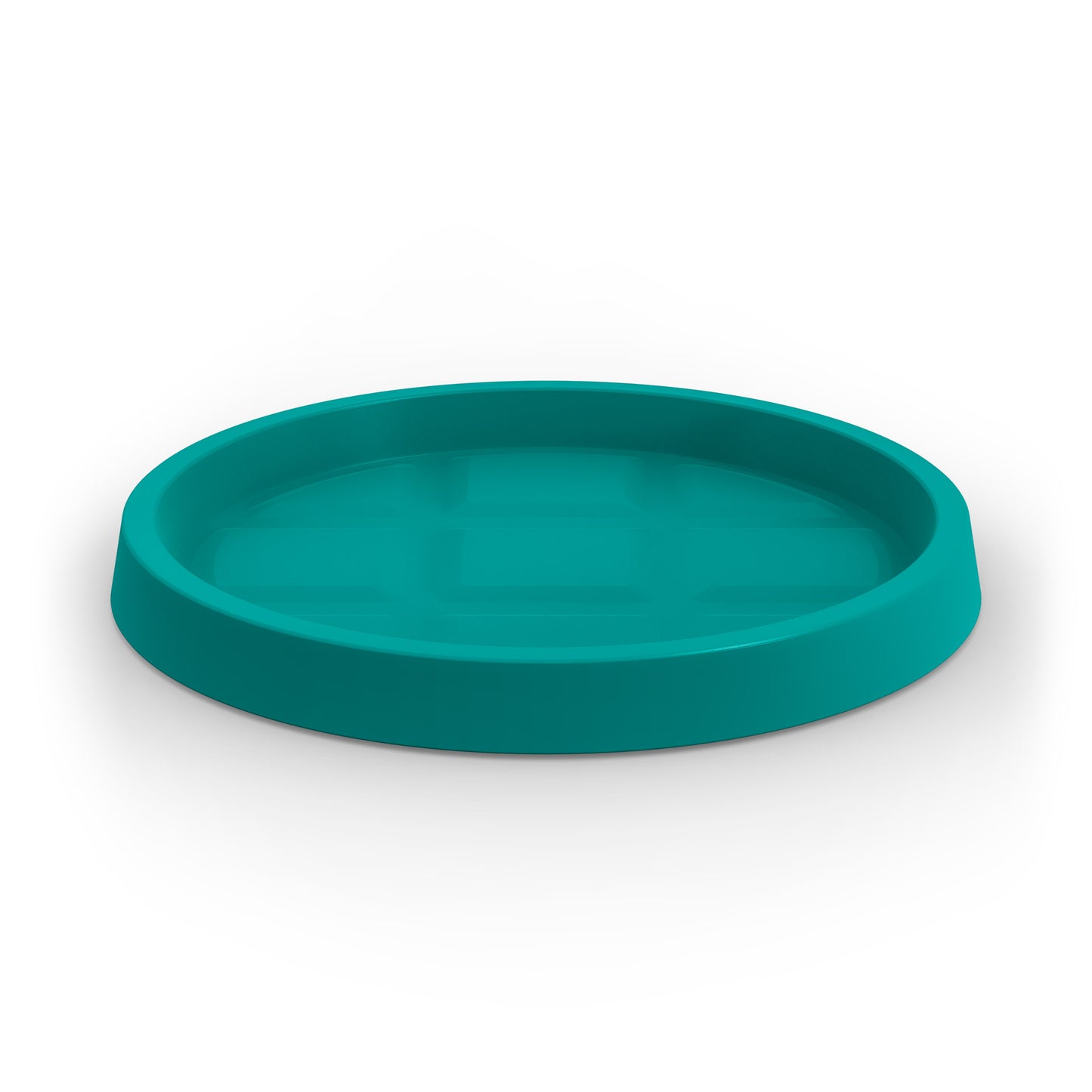 A large teal saucer for Modscene planters. Made in New Zealand.