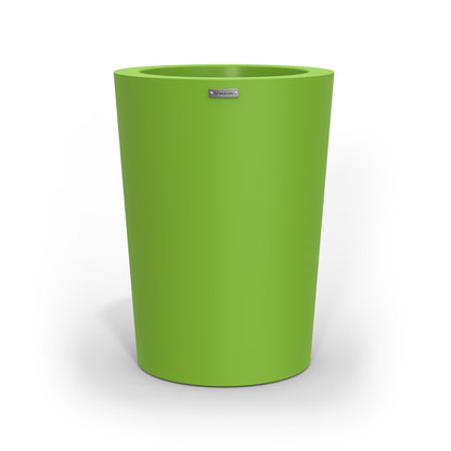 A modern style planter pot in green. Made by Modscene NZ.