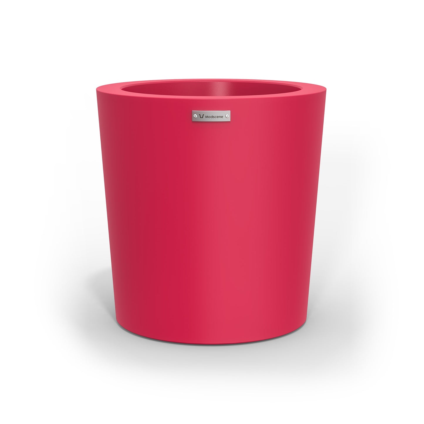 A modern style planter pot in pink. Made by Modscene NZ.