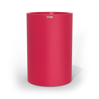 Large Modscene cylinder shaped planter pot in a pink colour. New Zealand made.