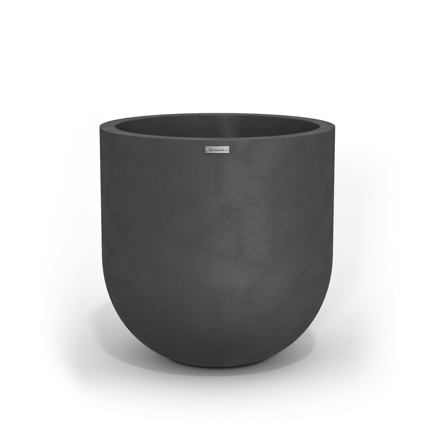 Large Modscene planter pot in a dark grey colour with concrete look finish