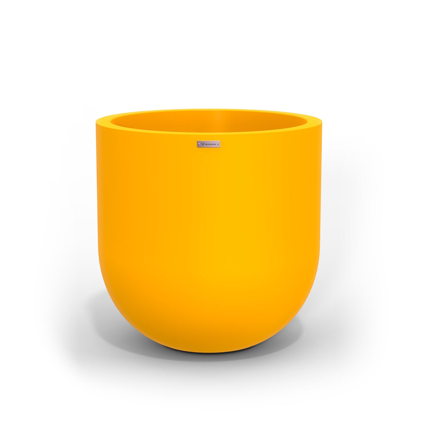 Large Modscene planter pot in a yellow colour. Made in NZ