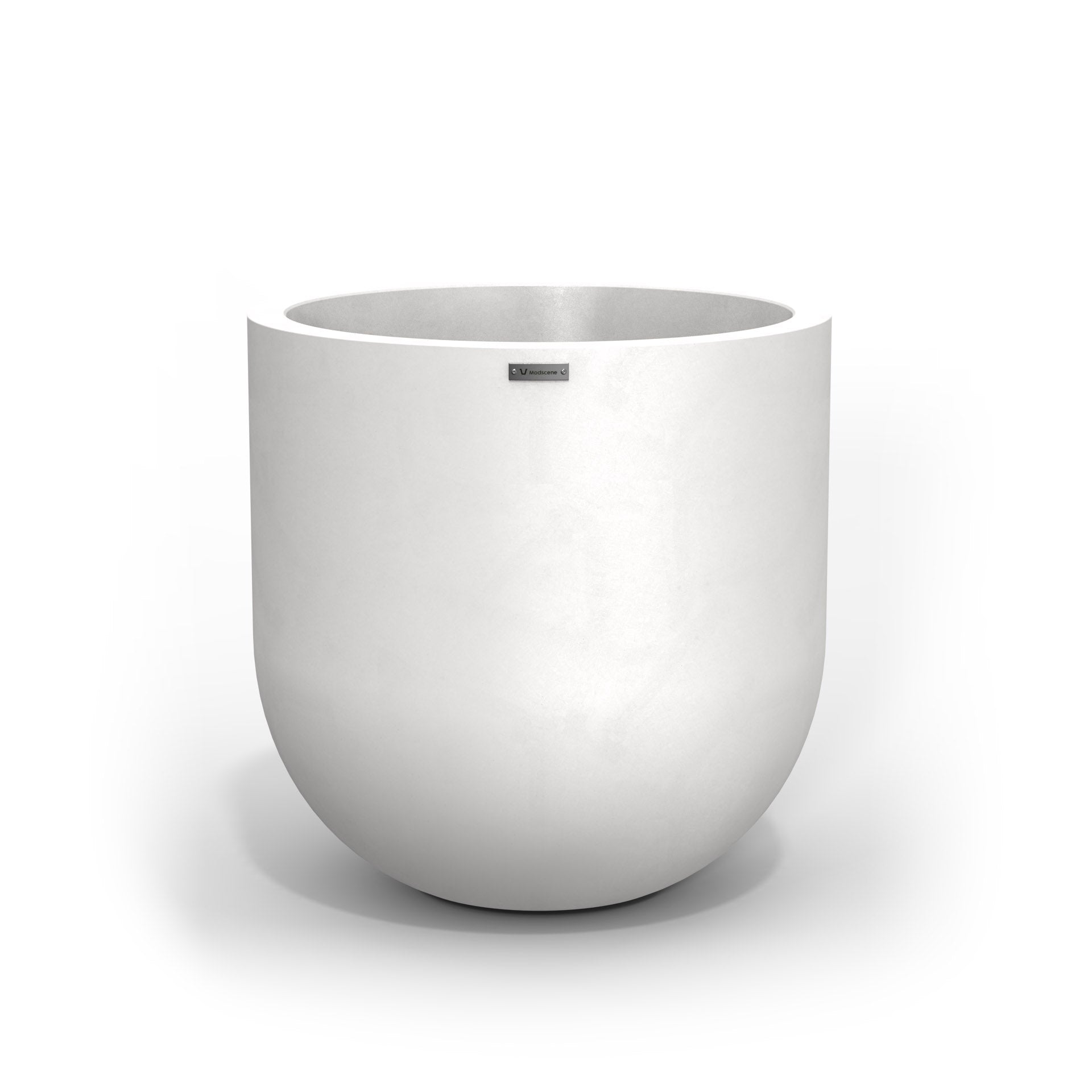 Large Modscene planter pot in a white colour with a matte finish. NZ made