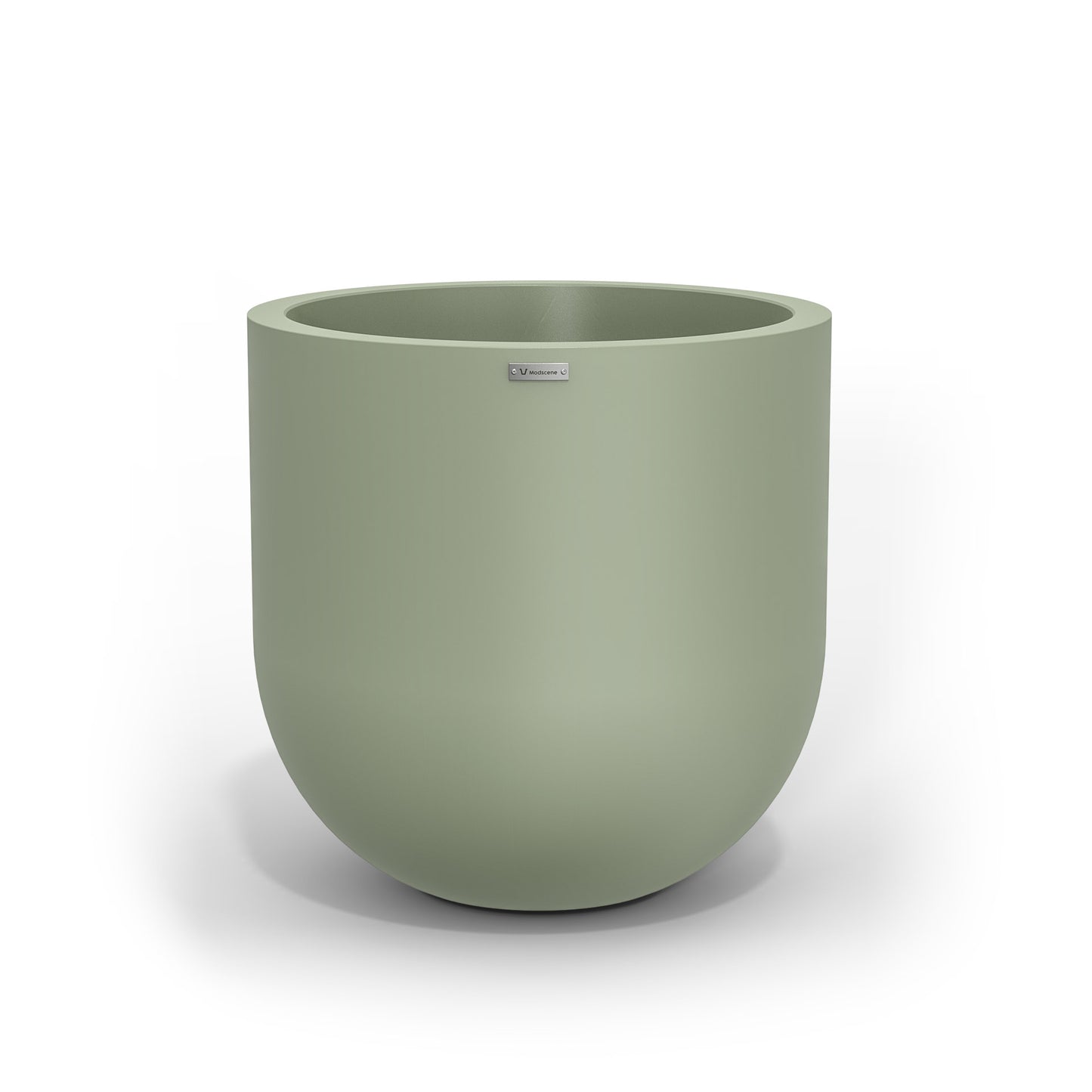 Large Modscene planter pot in a moss green colour. New Zealand made