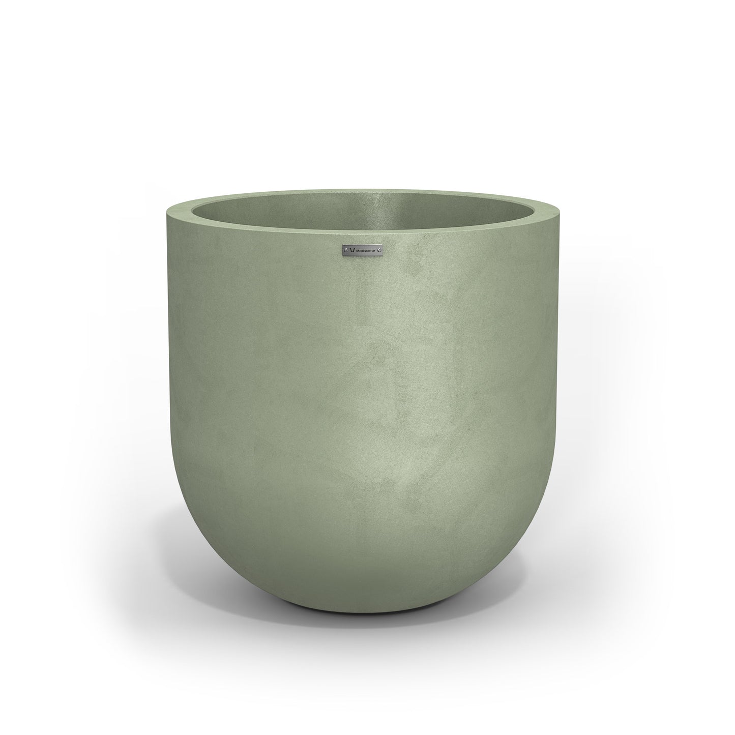 Large Modscene planter pot in a green colour with concrete look. NZ made