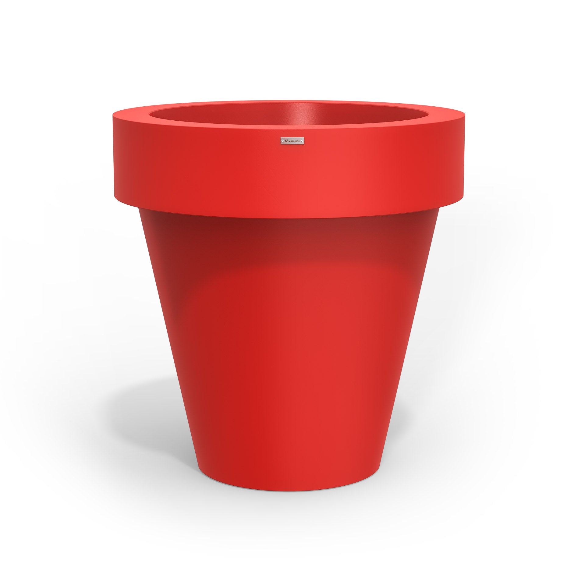 Extra large Modscene planter pot in a red colour. New Zealand made.