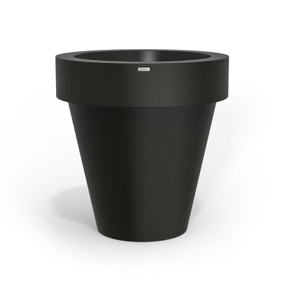 A black extra large Modscene planter pot. Made in NZ.