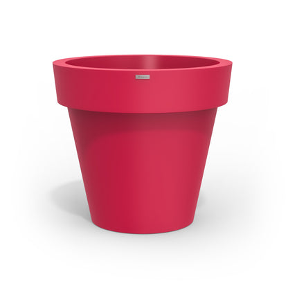 Large Modscene plastic planter pot in a pink colour. NZ made.