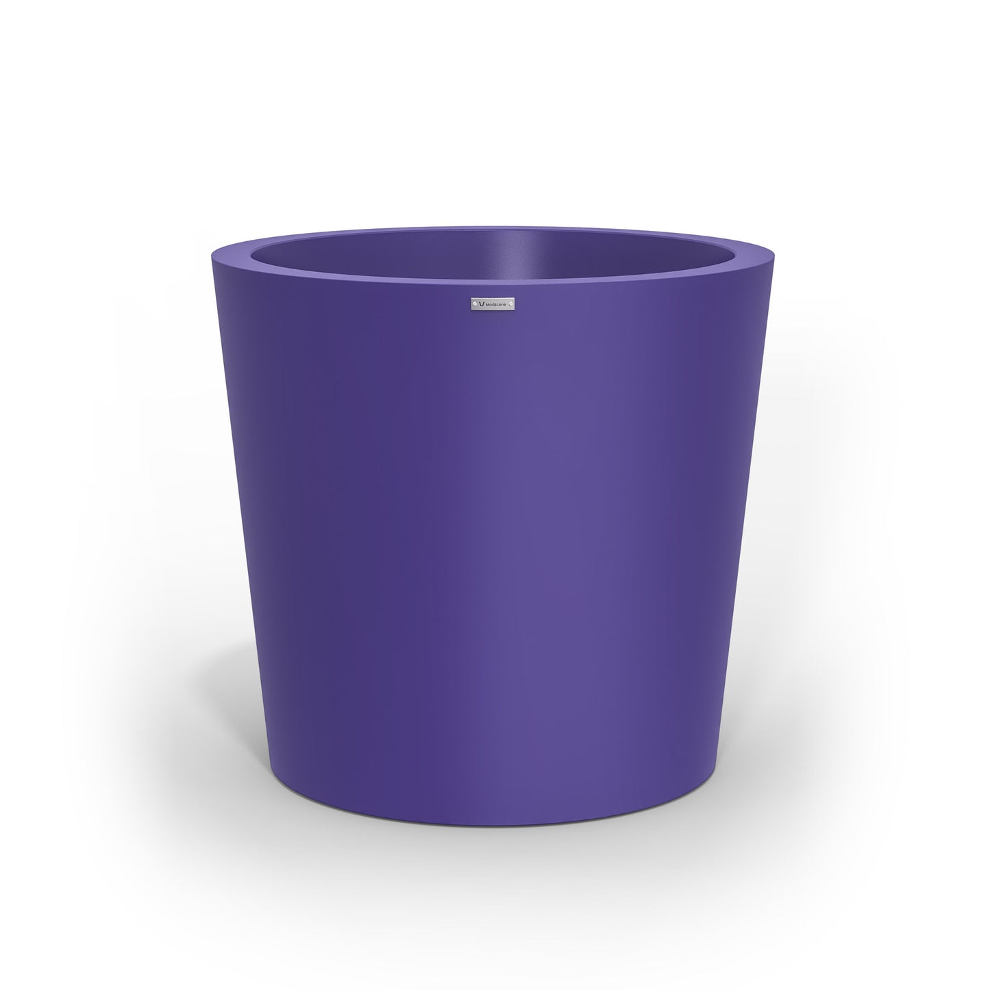 A large purple pot planter made by Modscene New Zealand.