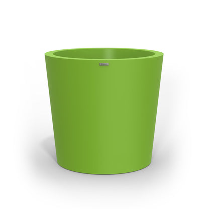 A large Modscene pot planter in green. New Zealand made.
