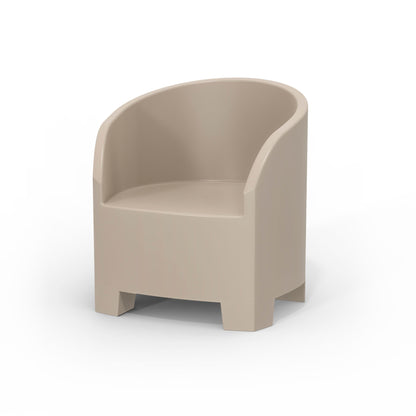 Studio shoot of Modscene outdoor tub chair in Sandstone. White background.