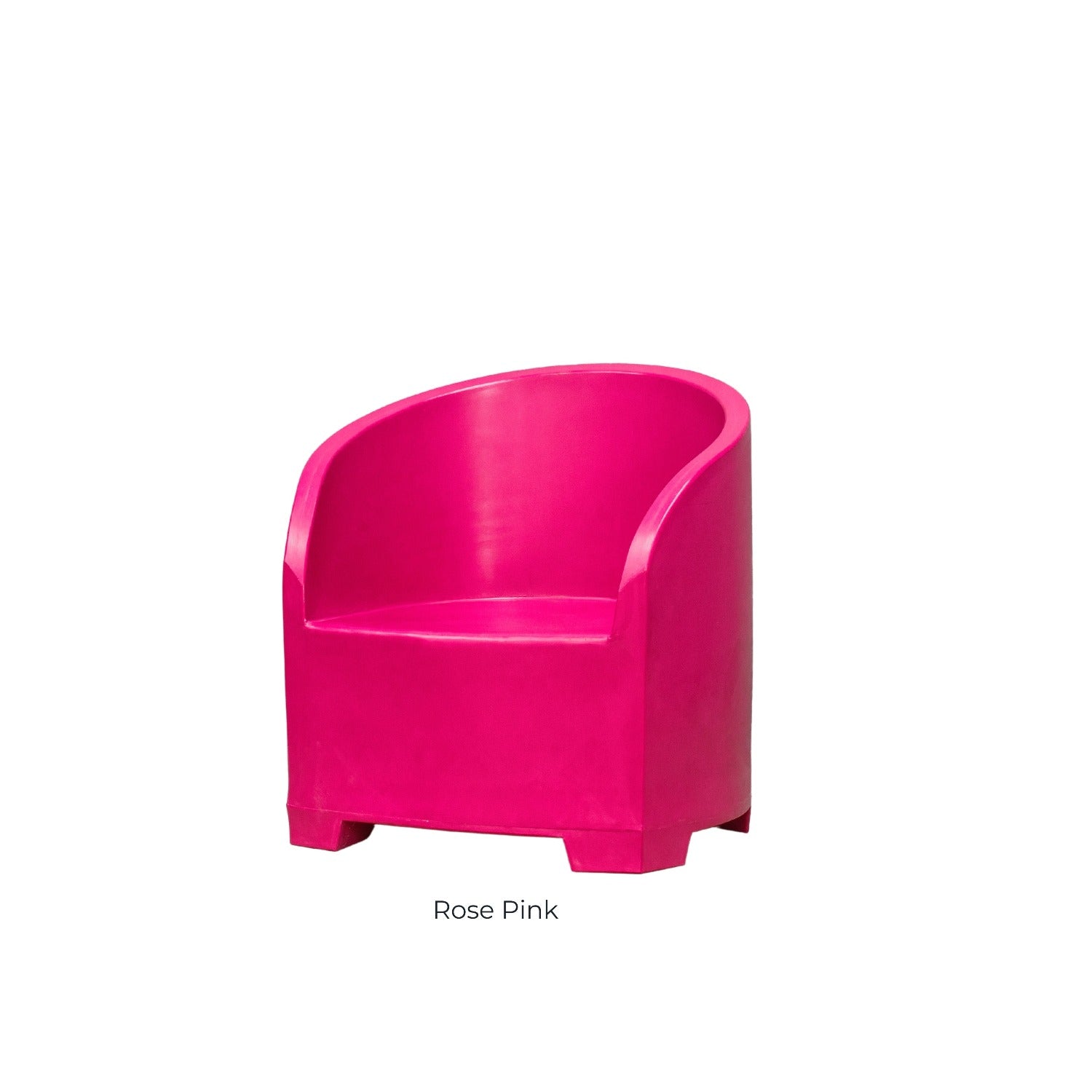 A pink outdoor chair made by Modscene NZ.