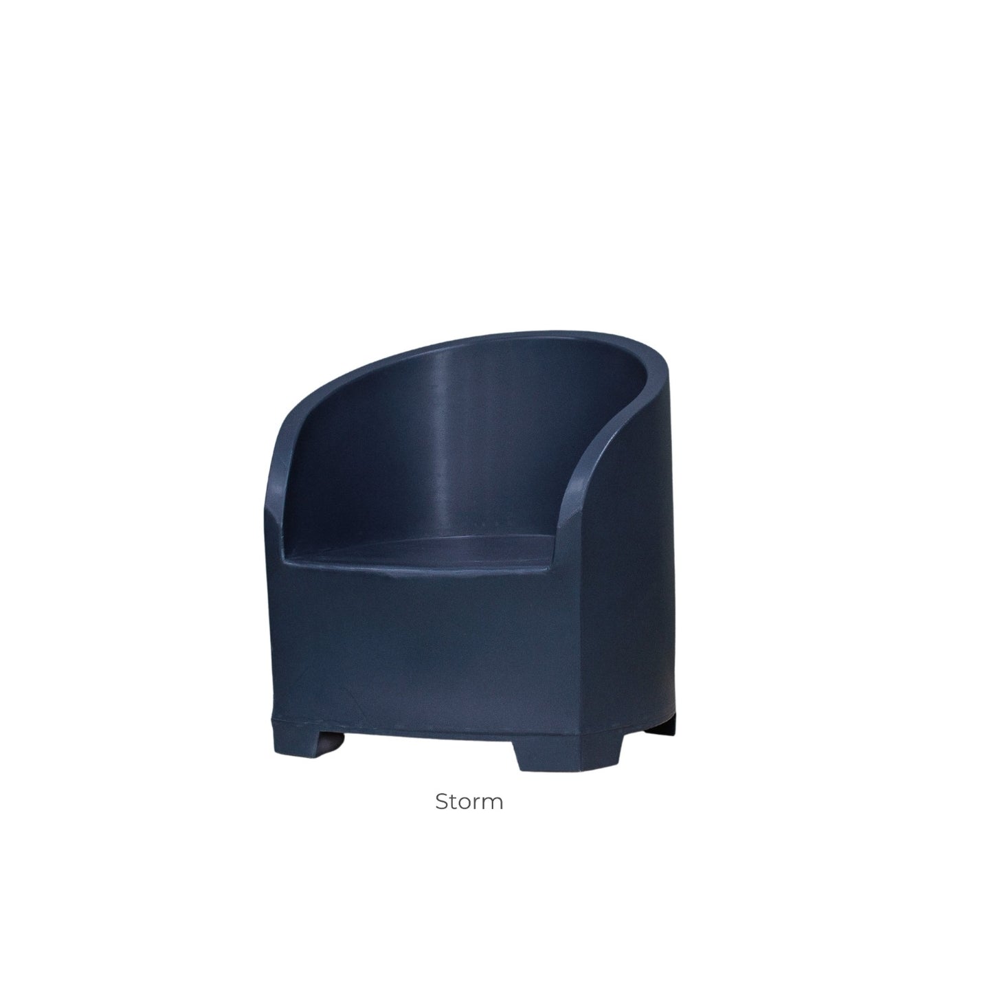 Dark blue outdoor chair. New Zealand made outdoor furniture.